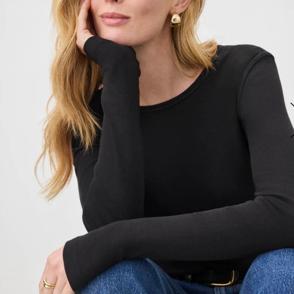 Splendid Black Long Sleeve T size L